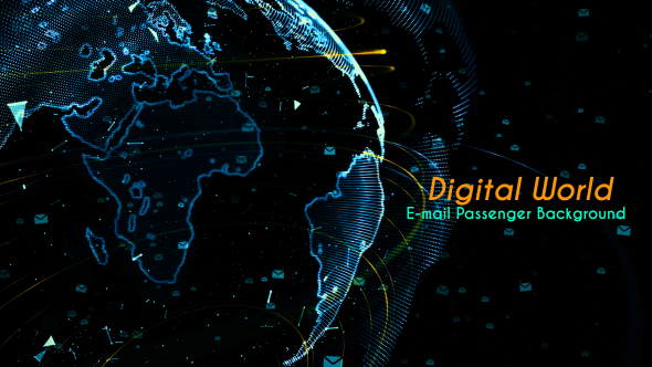 Digital World E-mail Passenger Background