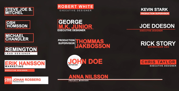 15 Simple Lower Thirds alt