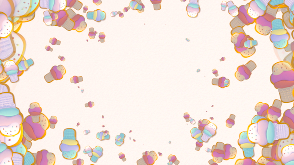 Sweet Ice Cream Cookies Frame