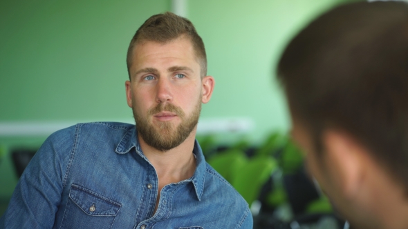 a Student Tells His Friend a Lecture