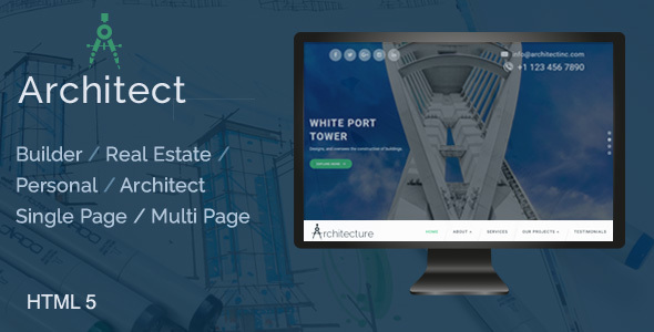 Architect / Builder / Single Property / Personal HTML Template