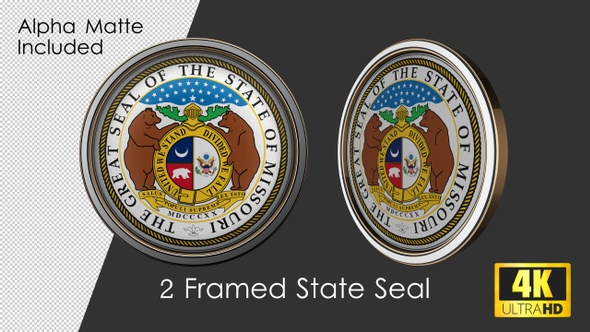 Framed Seal Of Missouri State