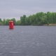 Red Buoy Floating On Fresh Water River - VideoHive Item for Sale