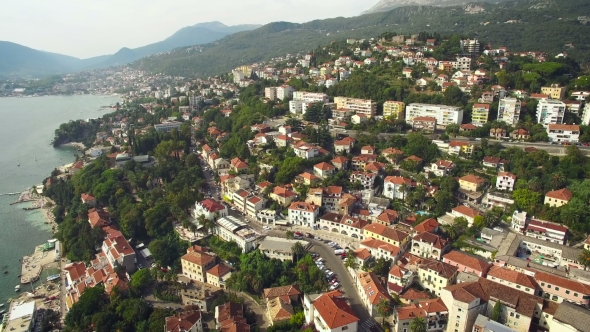 Aerial View of Herceg-Novi City