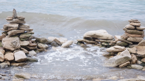 Sea Surf On Rocks Nature