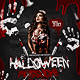 Halloween Massacre Party Flyer PSD Template - GraphicRiver Item for Sale