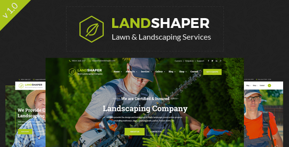 The Landshaper - Gardening and Lawn HTML Template