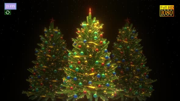 Christmas Tree Animation A4 HD