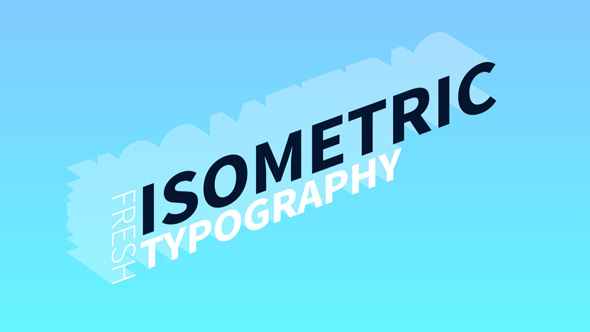 Isometric Typography & Titles alt