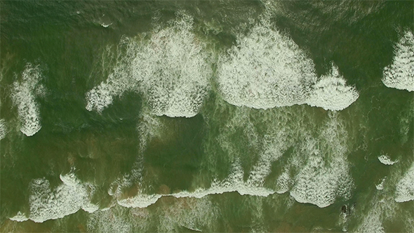 Sideways Flyover Ocean Waves 1