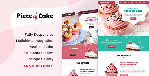 Piece of Cake – Responsive HTML5 Template