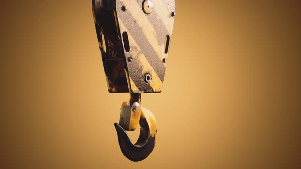 Old Lifting Metal Crane Hook