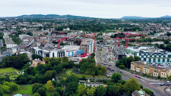 Irish coastal town land