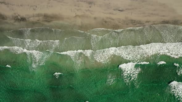 Abstract Wave Sea Beach on Top View