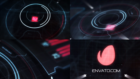 Hi-Tech HUD Logo Reveal