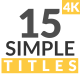 15 Simple Titles - VideoHive Item for Sale