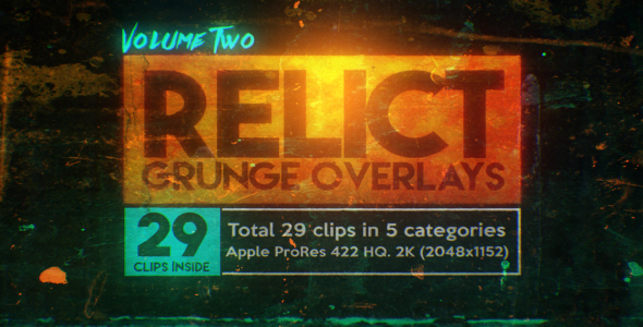 Relict Grunge Overlays Volume 2 (29 pack)