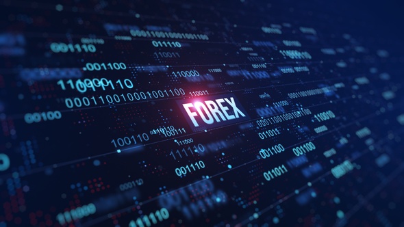 Forex Digital Binary Code Background