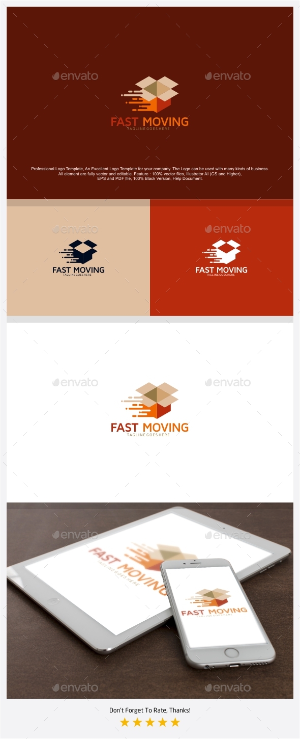 Fast House Moving Logo