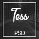 Tess - Single Page PSD Template - ThemeForest Item for Sale