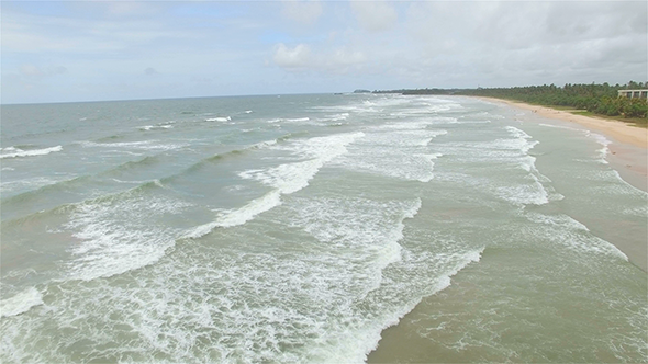 Flyover Ocean Waves 2