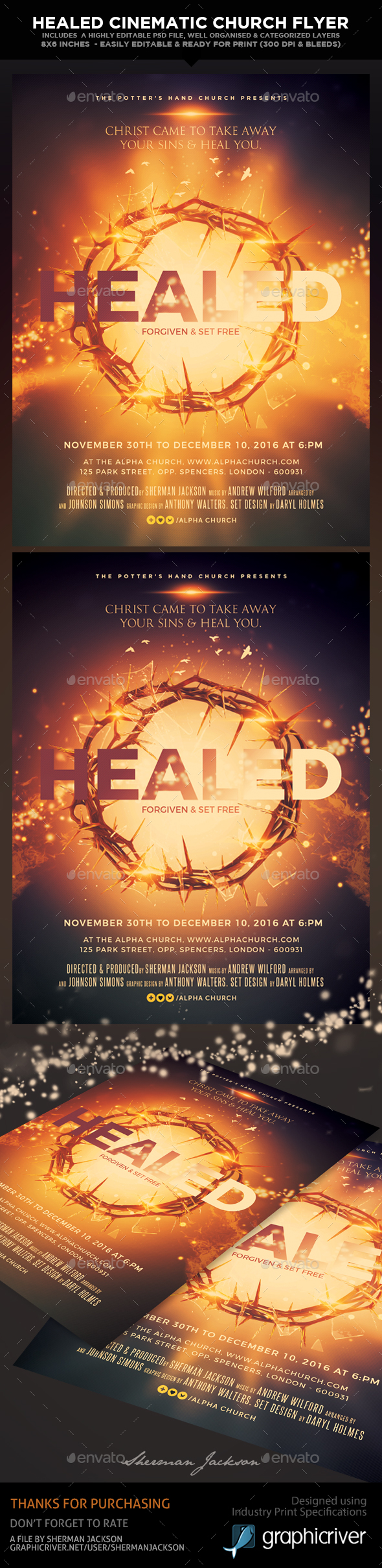 Healed Church Theme Cinematic Flyer
