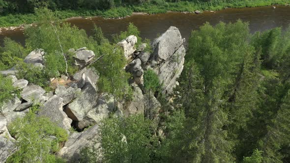 view of river, which is rapidly flowing in channel