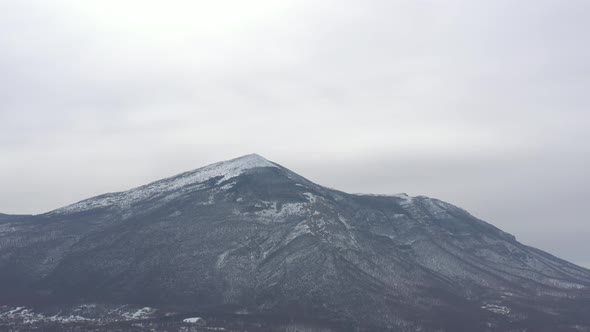 Mountain peak of Rtanj in Eastern Serbia 4K drone footage