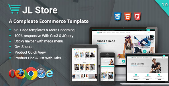JL Store Multipurpose Responsive eCommerce HTML5 Template
