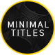 MINIMALIST - Minimal Titles - VideoHive Item for Sale