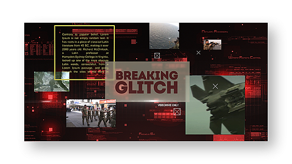 Breaking Glitch Presentation Slideshow alt