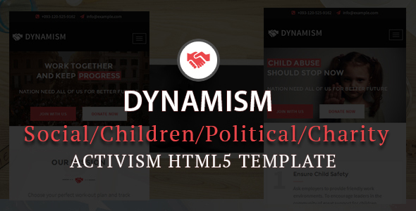 Dynamism Responsive Activism HTML5 Template