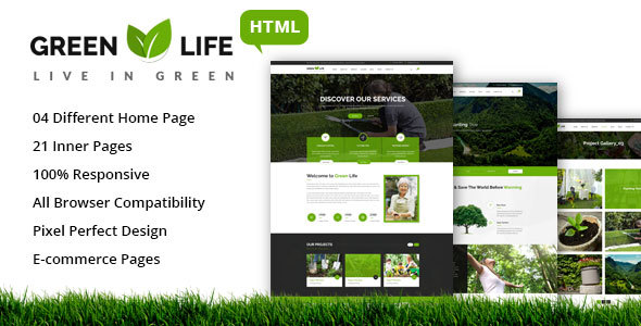 GreenLife - Gardening and Landscaping HTML5 Template