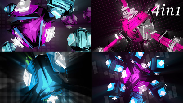 Noise Cubes - VJ Loop Pack (4in1) alt