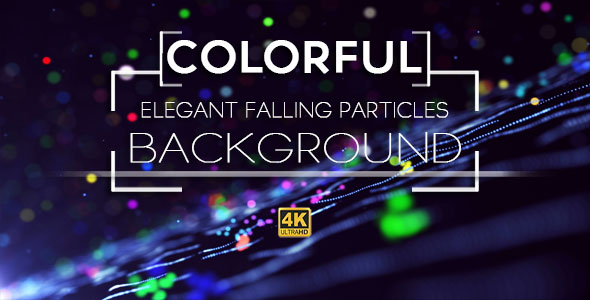 Colorful Elegant Particle Falling Background