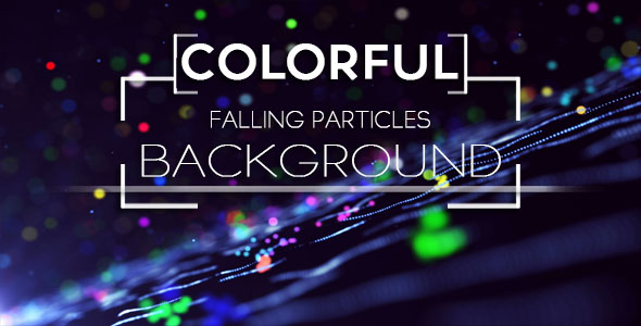 Colorful Particle Falling Background