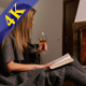 Woman Reading Book and Drink Wine - VideoHive Item for Sale