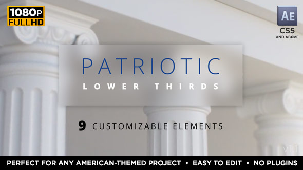Patriotic Lower Thirds | American Theme for US Elections alt