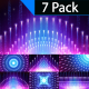 Blue Particles Trails Event Background-7 Pack - VideoHive Item for Sale