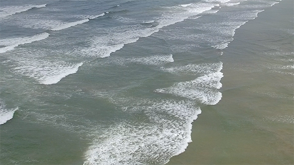 Flyover Ocean Waves