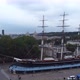 Panoramic Drone Footage of the Museum in an Old Commercial Sailing Ship - VideoHive Item for Sale