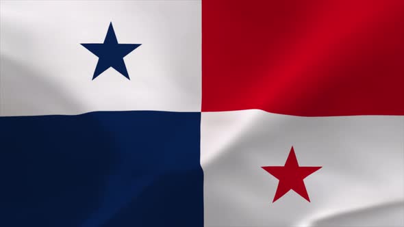 Panama Waving Flag Animation 4K Moving Wallpaper Background