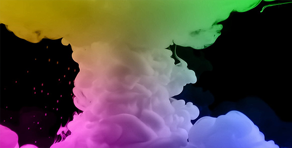 Underwater Colorful Paint Smoke