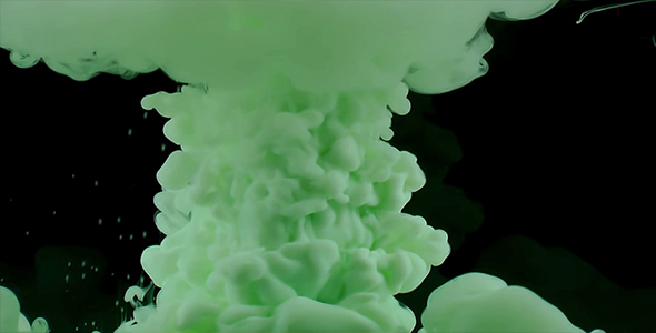 Underwater Green Paint Smoke