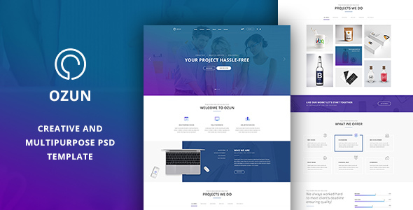 OZUN -  PSD Template