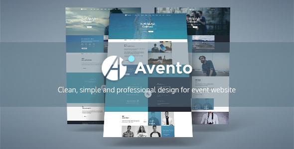 Avento - One Page Conference and Event PSD Template