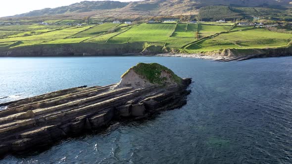 Aerial View of the Beautiful Donegal Coast By Largy at the Secret Waterfall  Ireland