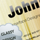 Glassy Designer Business Card - GraphicRiver Item for Sale