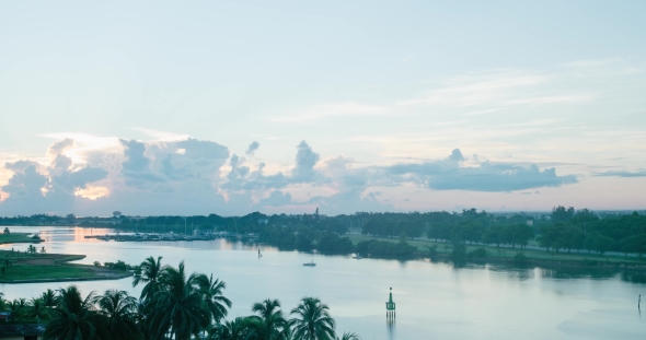 Dawn in the Resort of Varadero