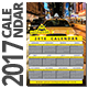 Yellow Cab 2017 Calendar Template - GraphicRiver Item for Sale